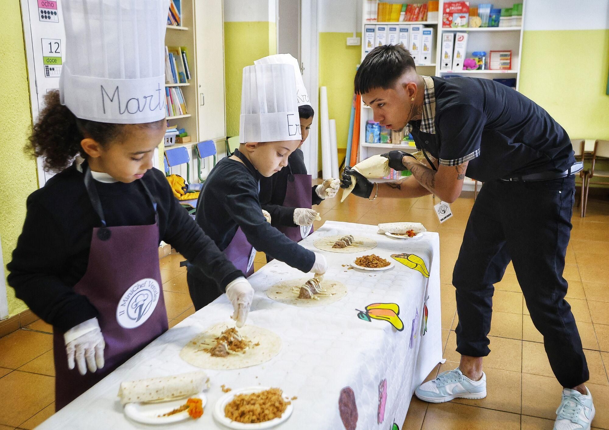 'Minichefs' en el colegio Los Verodes de Santa Cruz.