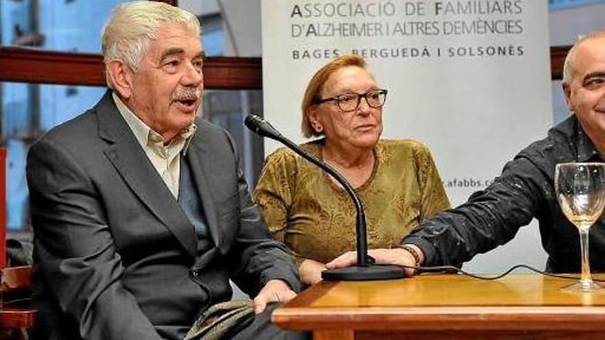 Pasqual Maragall en un acte de l&#039;Associació de Familiars d&#039;Alzheimer a Manresa el gener passat