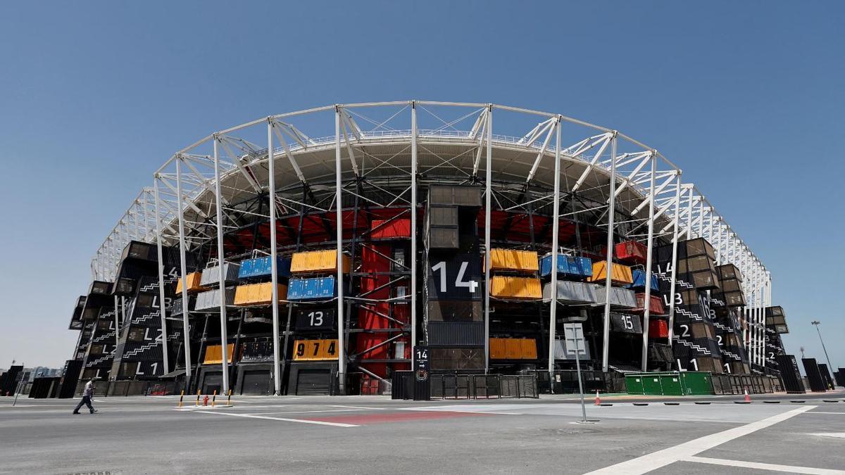 Estadio desmontable del Mundial de Qatar.