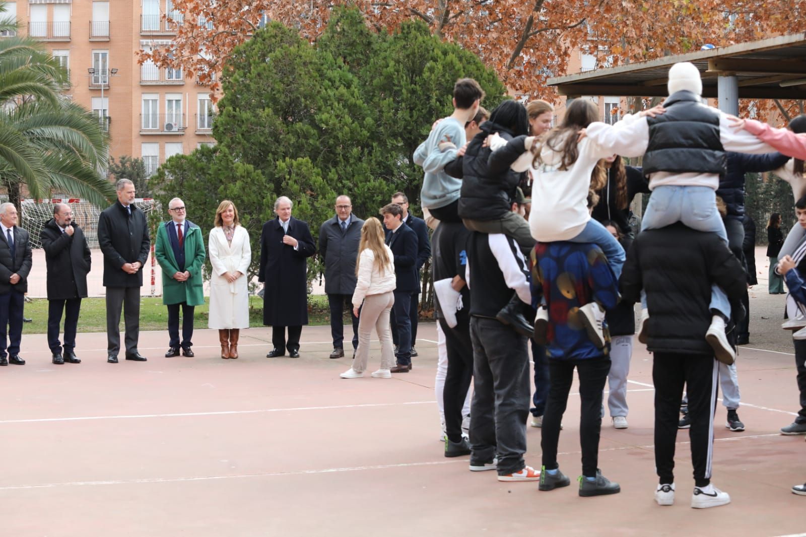 El Rey Felipe VI visita el IES Ramón y Cajal de Zaragoza