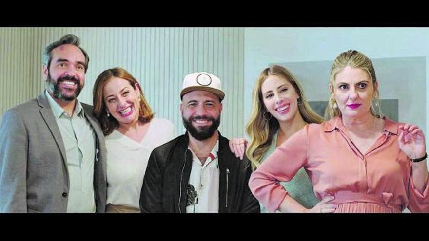 Lili Quintana, Paula Gala, Adrián Rosales, Lioba Herrera y Paco Déniz.