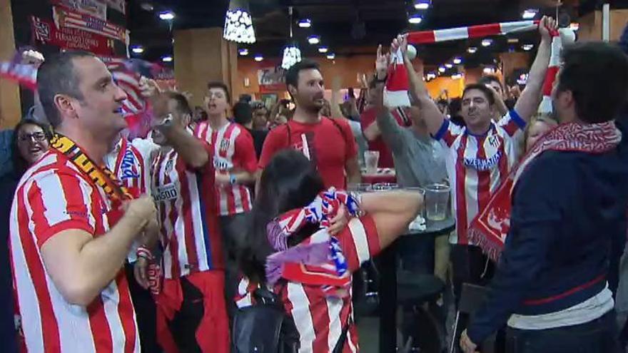 Locura de la afición del Atlético