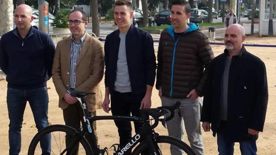 David de la Cruz presenta la seva marxa ciclista a Palamós