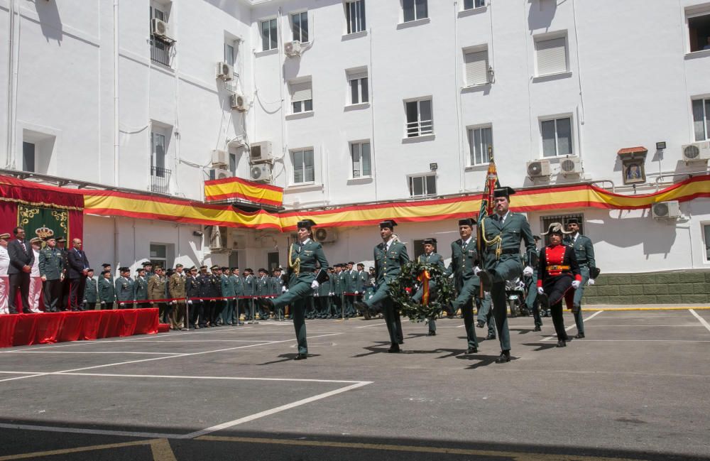 Un momento de la celebración del 173 aniversario de la Guardia Civil.