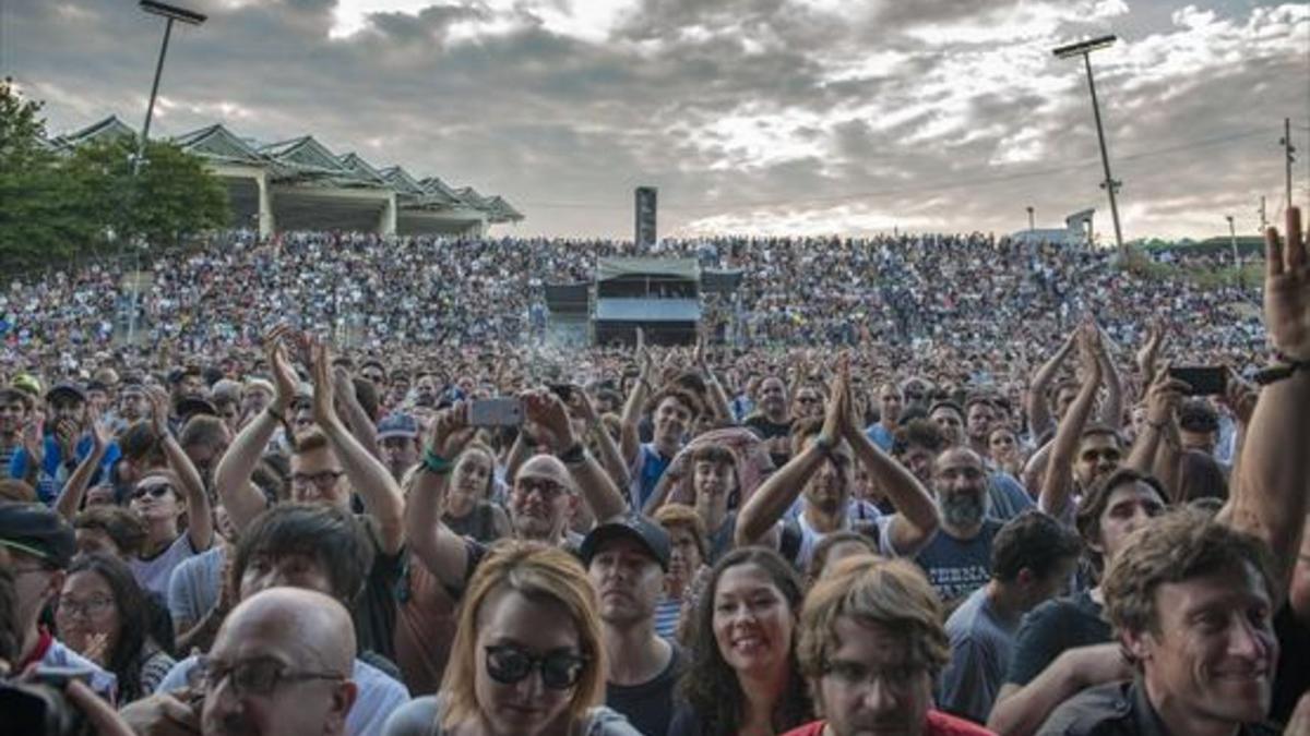 El Grupo Arcade Fire, en laapertura del Primavera Sound.