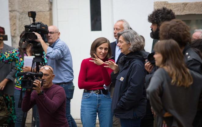 La directora Carla Simón rueda su nueva película en Vigo