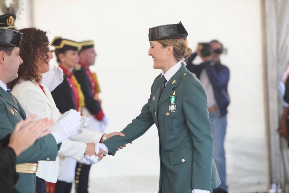 Actos del Día de la Hispanidad en la comandancia de la Guardia Civil de Gijón