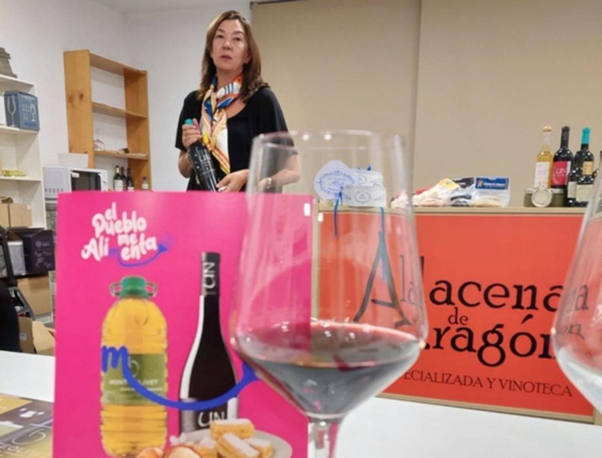 Presentación de productos en La Alacena de Aragón de Zaragoza. |
