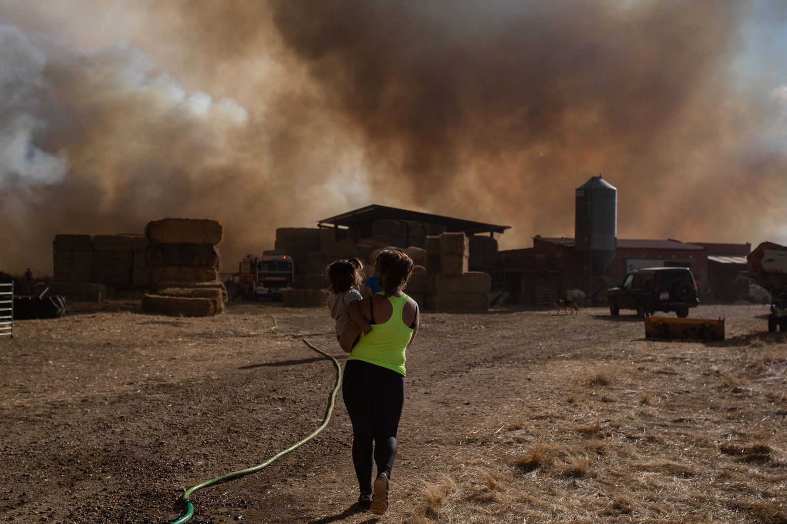 El incendio en Lober de Aliste, en diez imágenes