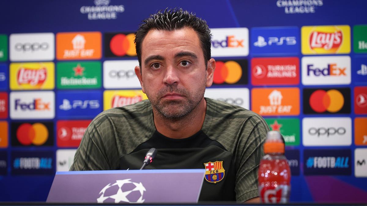 Xavi Hernández, en rueda de prensa