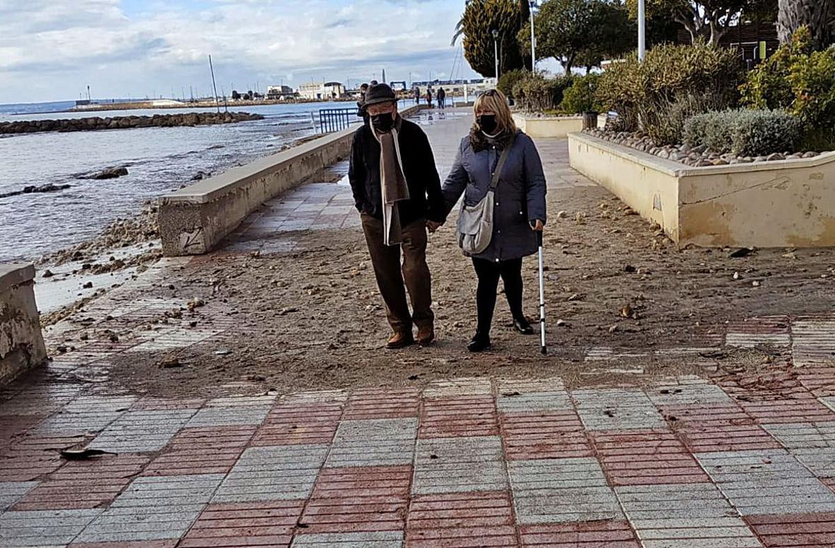 «Filomena» cubre de posidonia las playas