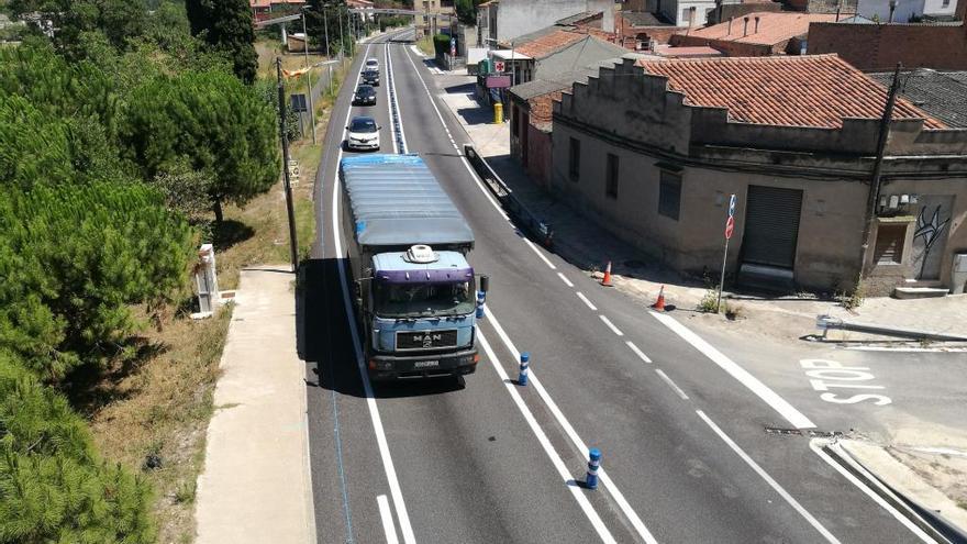 Circulació pel tram de Castellgalí de la C-55