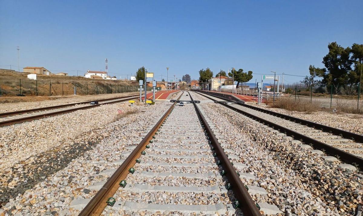 Apartadero de Barracas, uno en los que se ha trabajado en la parte valenciana de la línea Zaragoza-Teruel-Sagunto.