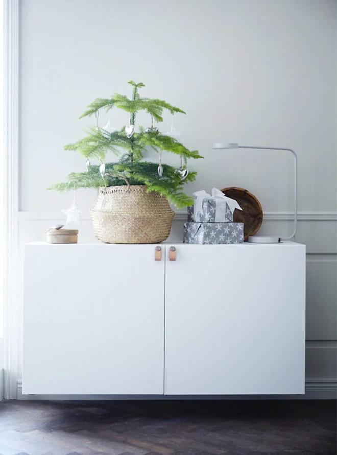 Plantas convertidas en árboles de Navidad, por Ikea