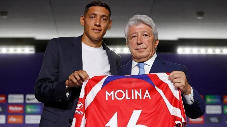 Molina, presentado con el Atlético de Madrid en medio de los rumores sobre Cristiano: &quot;Es la última pieza que buscábamos&quot;
