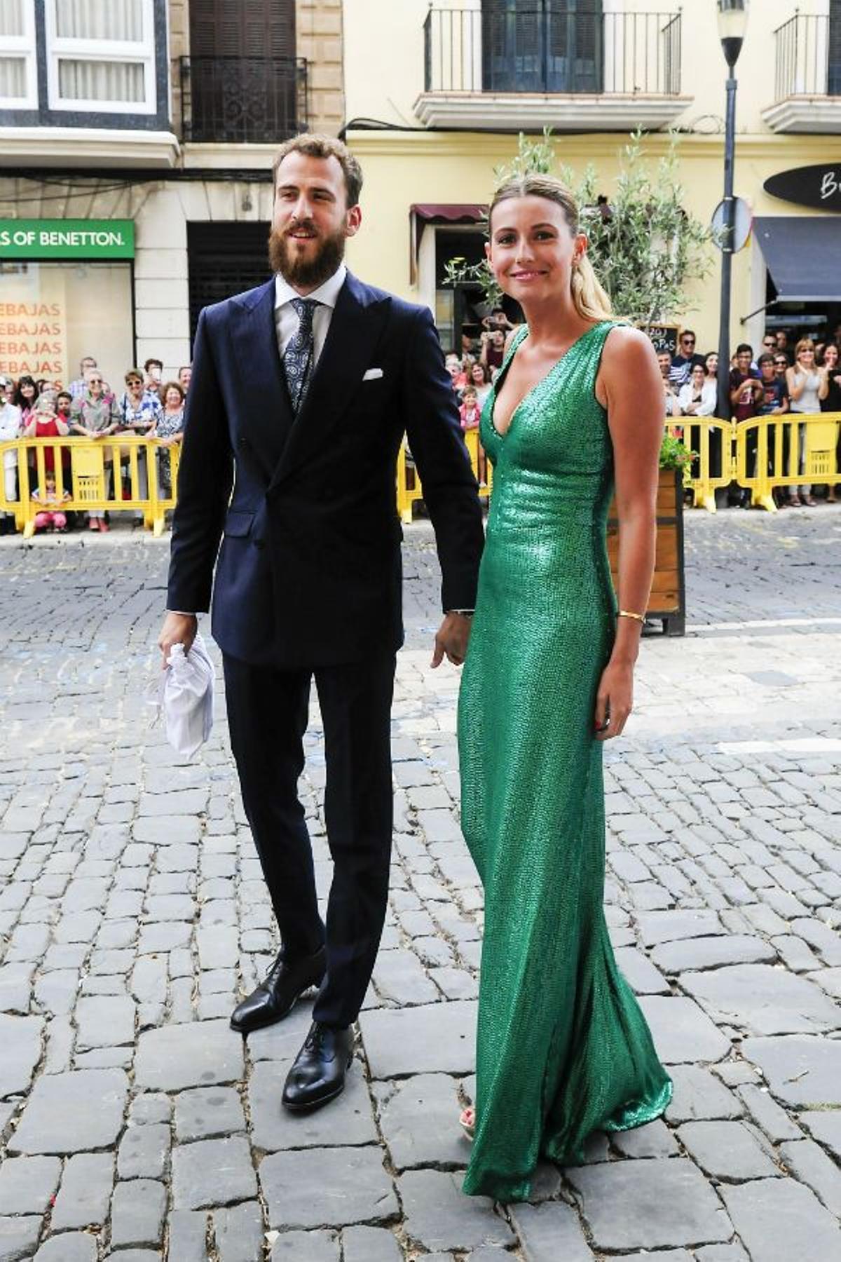 Sergio Fernández en la boda de Sergio Llul y Almudena Cánovas