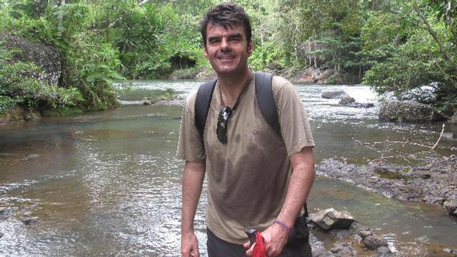El lanzaroteño Carlos Battaglini en Papúa Nueva Guinea.