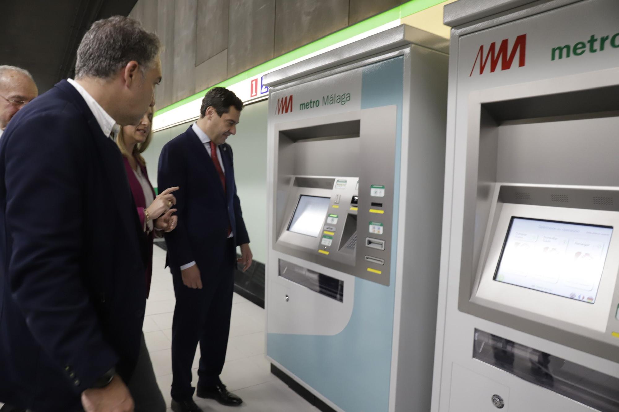 Inauguración de la estación Guadalmedina del metro de Málaga