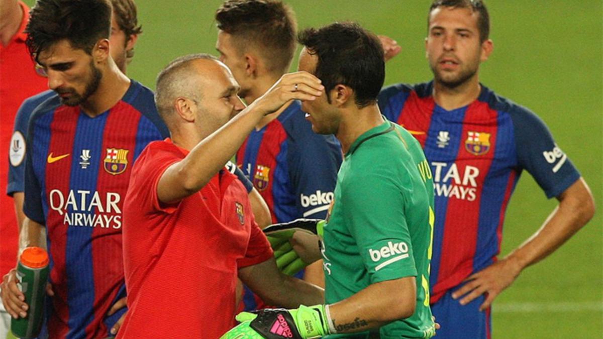 Los gestos de Bravo en la celebración de la Supercopa sonaron a despedida