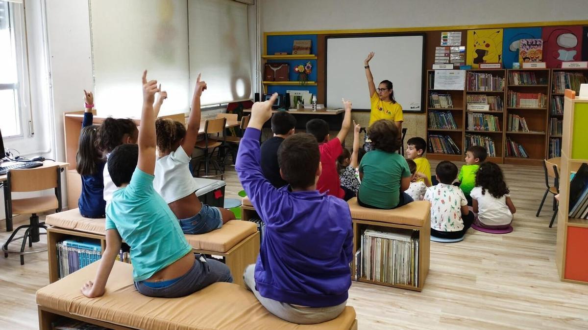 Taller de igualdad en el colegio de Cercio en 2023.