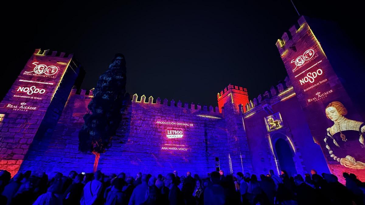 VÍDEO | Los costes del 'mapping' por el aniversario de la boda de Carlos V  en el Alcázar
