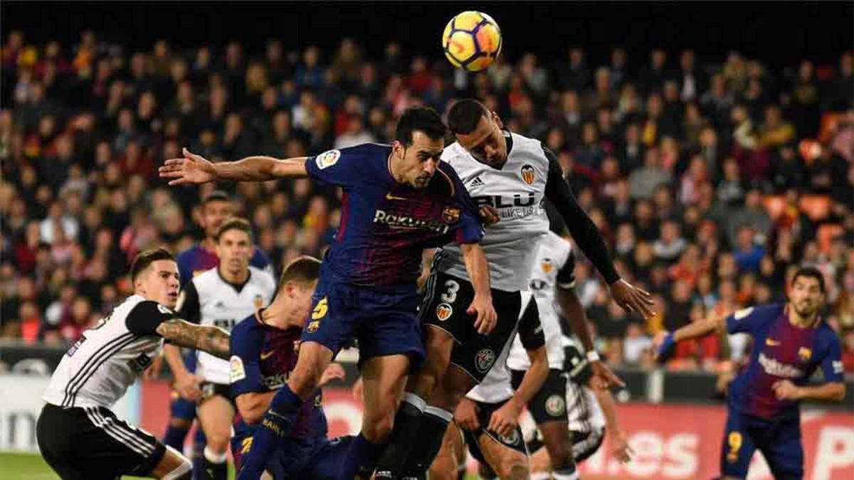 Busquets lamentó el gol anulado