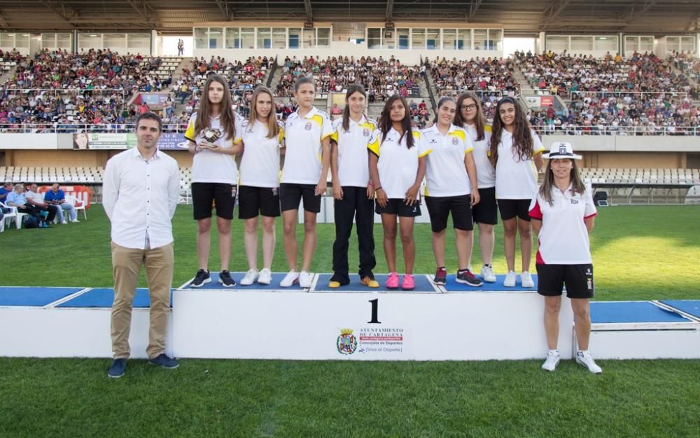 Clausura de la liga local de fútbol base de Cartag