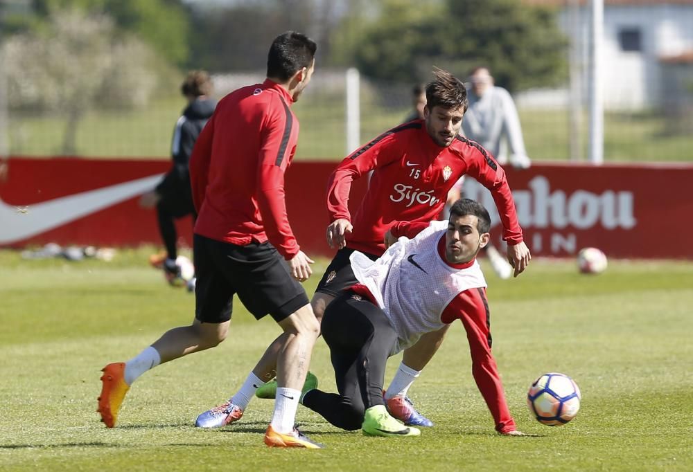 Entrenamiento del Sporting 19/04/2017