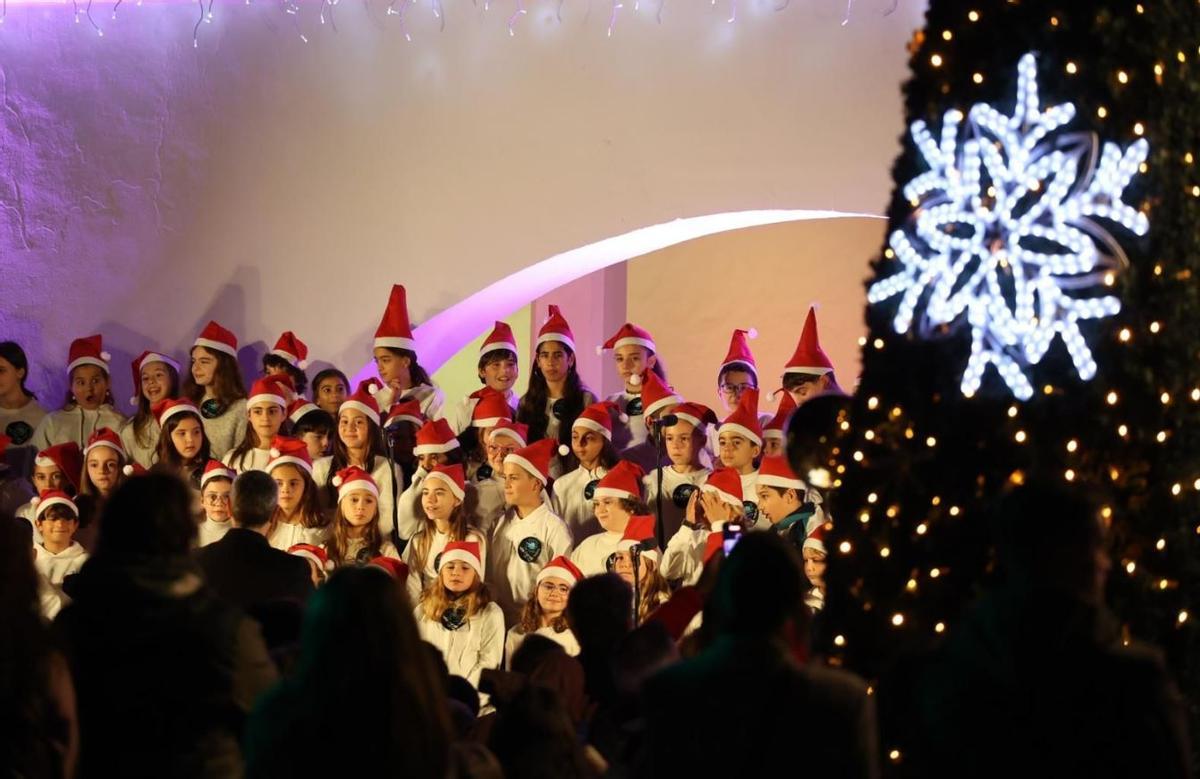 Encendido del árbol navideño el año pasado.