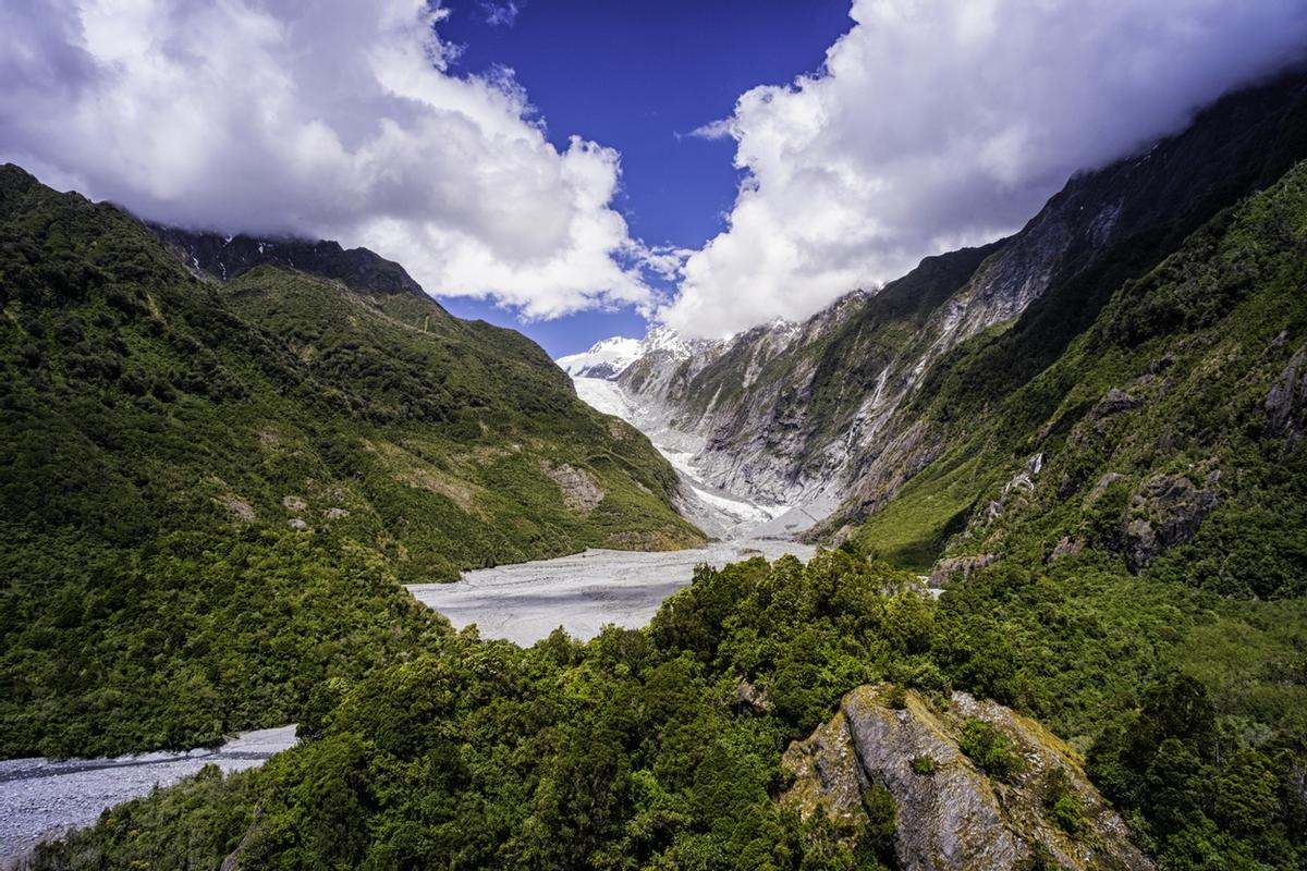 Glaciar Franz Josef.