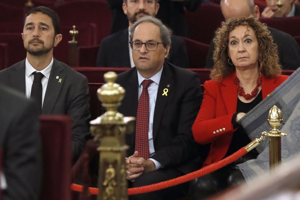 Els acusats del judici del Procés al Tribunal Suprem