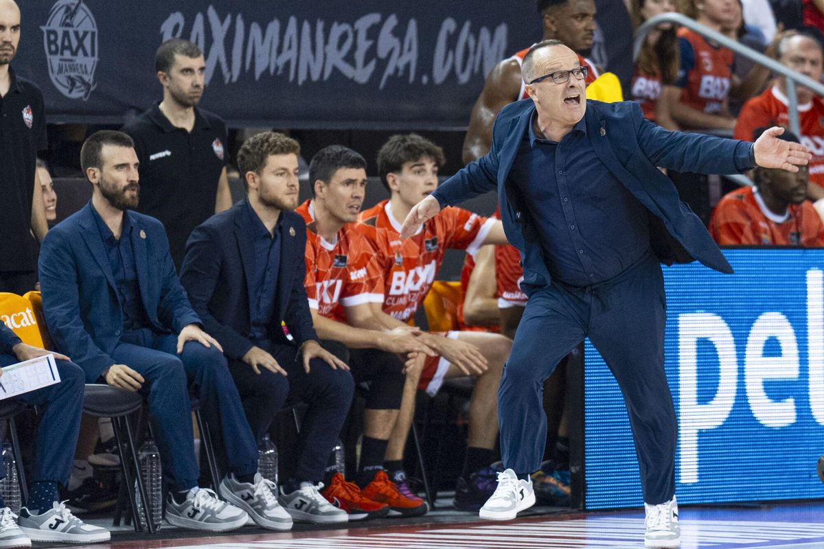Diego Ocampo, durante el encuentro de la jornada 2 entre el BAXI Manresa y el Covirán Granada