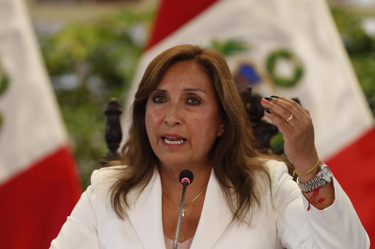 La presidenta de Perú, Dina Boluarte.