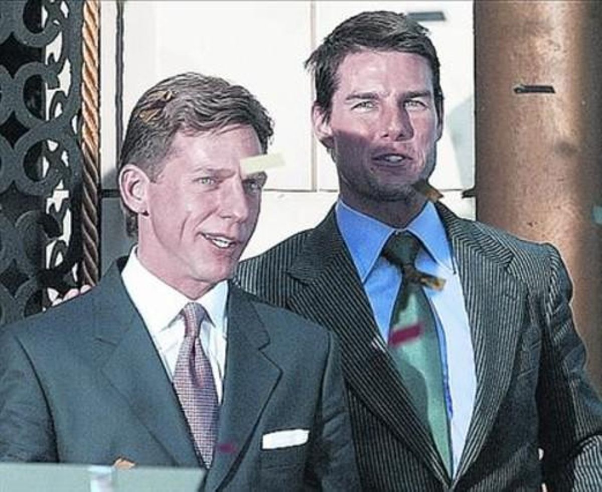 Cruise,  amb David Miscavige, el president de l’església.