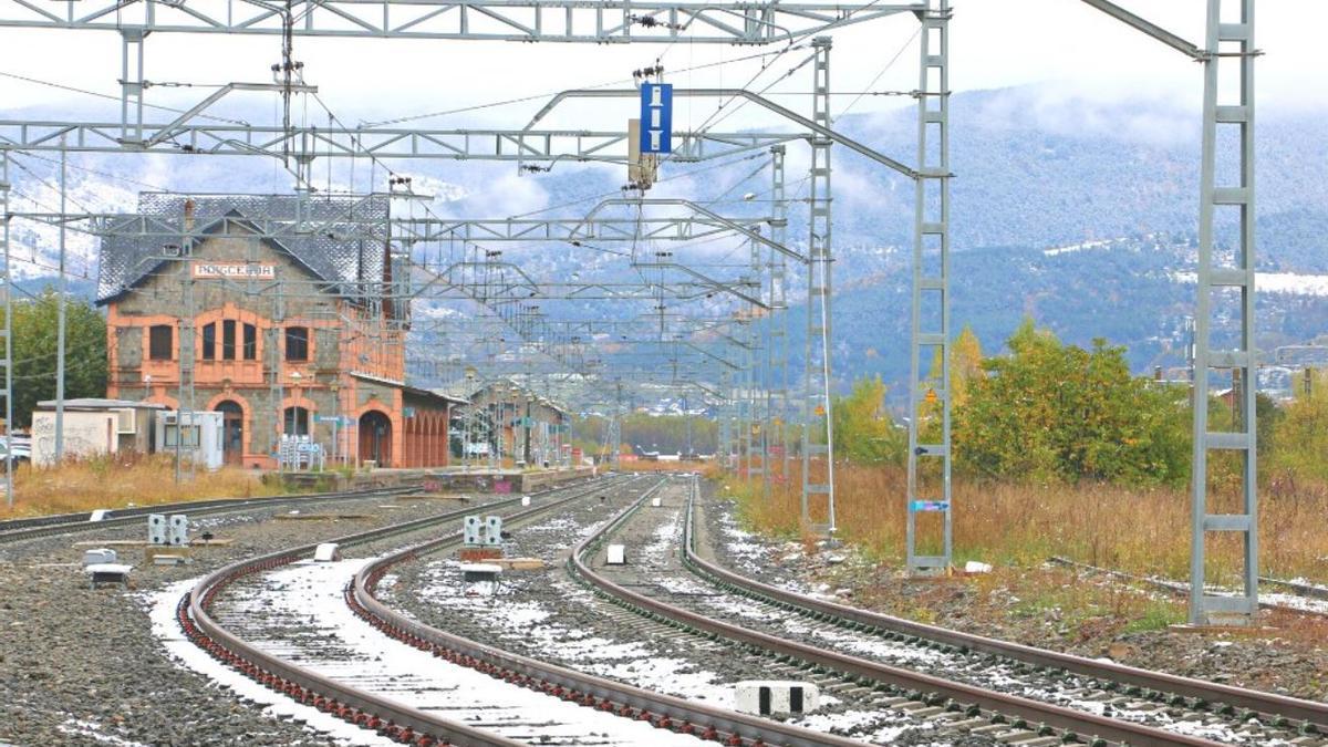 Vies de tren a Puigcerdà