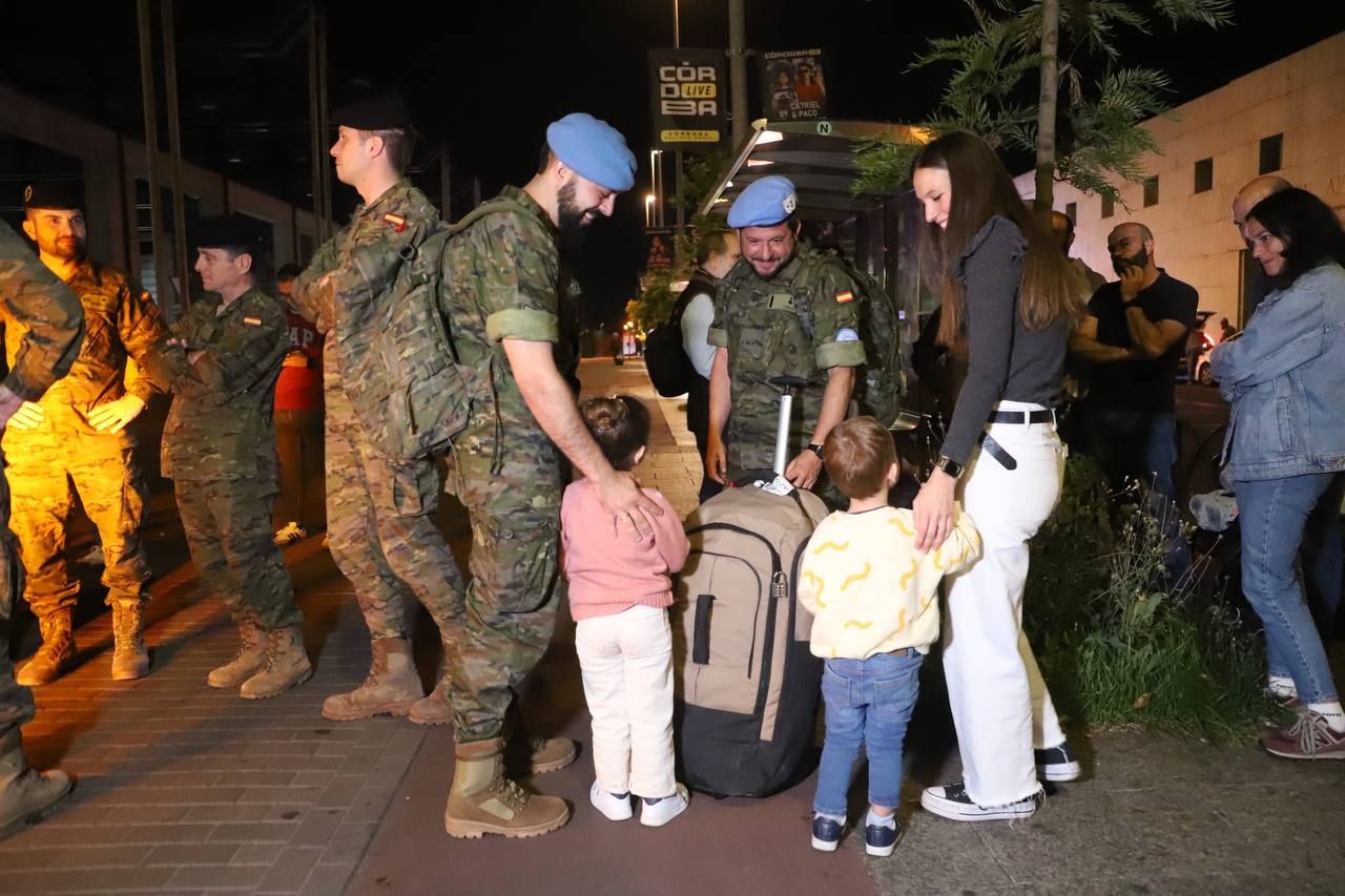 La llegada de los militares de la BRI X desde el Líbano