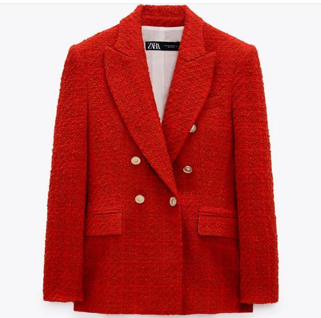 Blazer roja de Zara