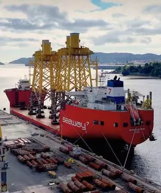 Hito en la eólica marina con sello avilesino: Navantia y Windar alcanzan las 200 piezas construidas