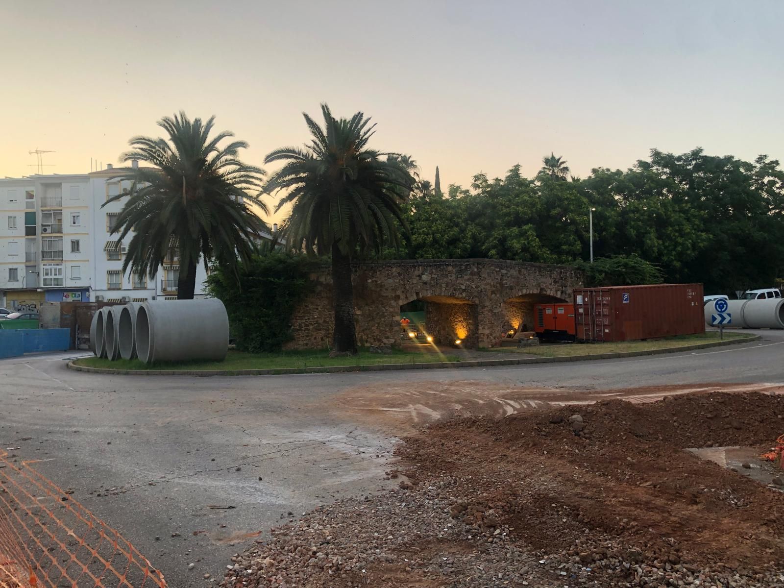 Así avanzan las obras en el puente de San Francisco de Cáceres
