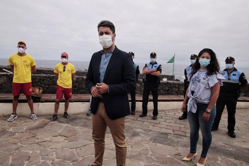 Visita del alcalde de La Laguna al charco de Jover (Tejina) | 06/08/2020  | 06/08/2020 | Fotógrafo: María Pisaca Gámez