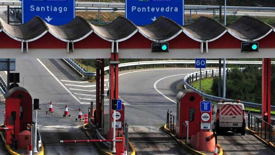 Peaje en un tramo de la Autopista del Atlántico (AP-9).