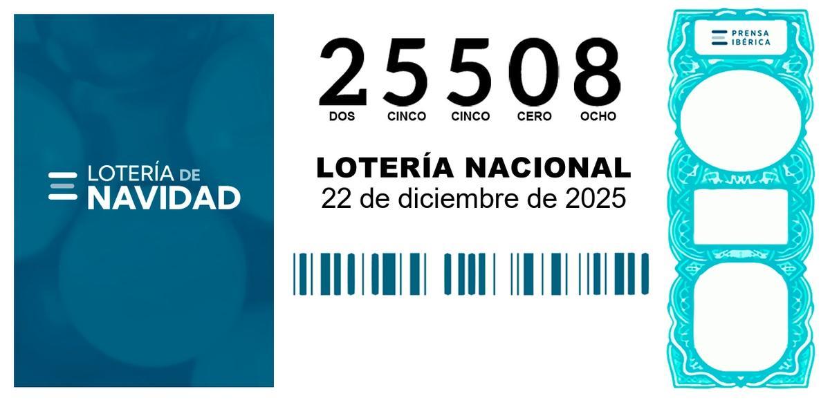 25508, segundo cuarto premio de la Lotería de Navidad de 2025