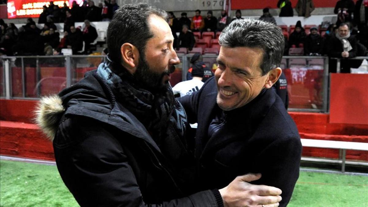 Juan Carlos Unzué y Pablo Machín guardan una buena relación de amistad