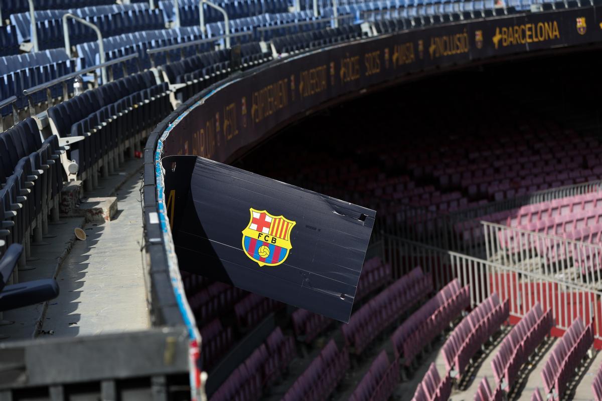 Colocación de la primera piedra del futuro Camp Nou