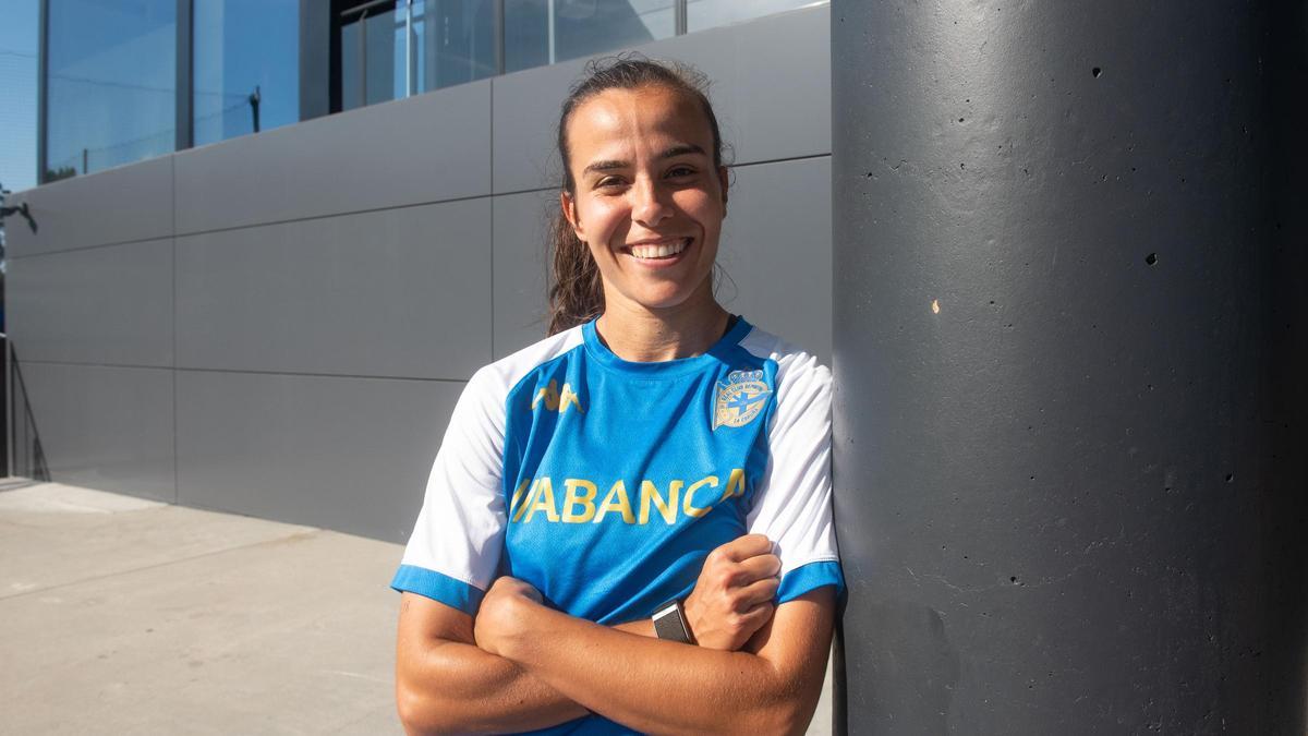 Raquel García, jugadora del Dépor Abanca