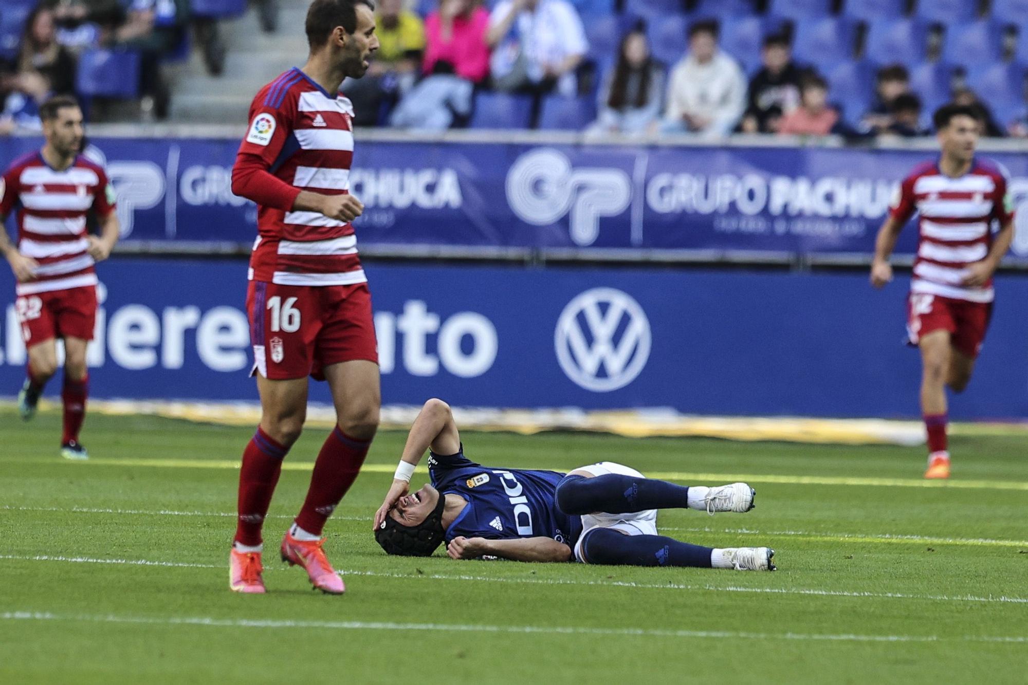 En imágenes: así fue el encuentro entre Real Oviedo y Granada en el Tartiere