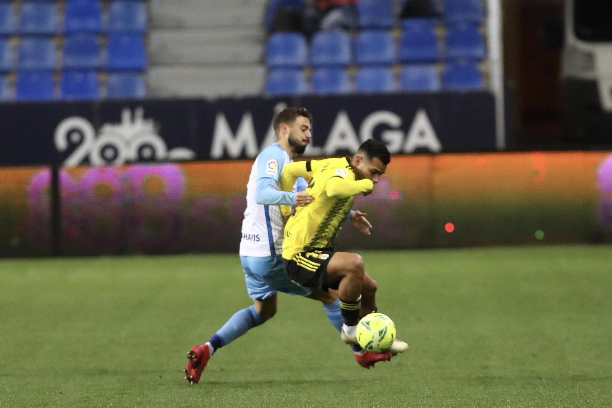 El partido entre el Málaga y el Oviedo, en imágenes