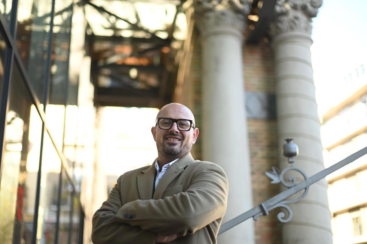 Alberto Izquierdo, candidato del PAR, minutos antes de la entrevista.