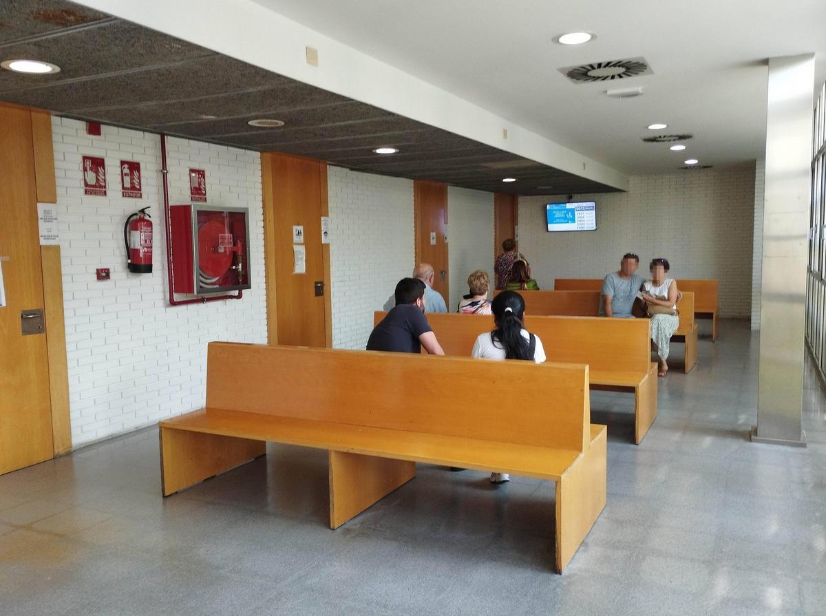 Vista interior del centro de salud de Coia, en Vigo.