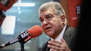 Joan Laporta, en El món a Rac1 amb Jordi Basté